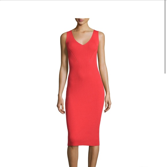 Michael Kors Dresses & Skirts - BNWOT Michael kors red ribbed tank top dress